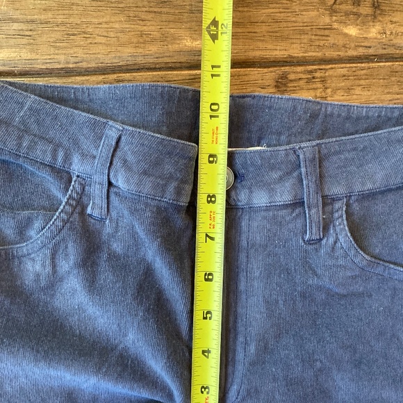 BP Corduroy Bootcut Pants Women 26 Mid Rise Violet Blue Front Pocket Stretch - Picture 8 of 9